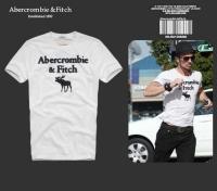 heren abercrombie fitch korte tees moose logo wit zwart Stijl Populaire 4q3yg775